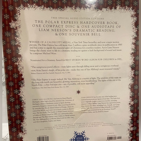 *NEW* The Polar Express - Gift Set Edition, Hardcover Book, CD, Tape & Bell - Picture 2 of 5